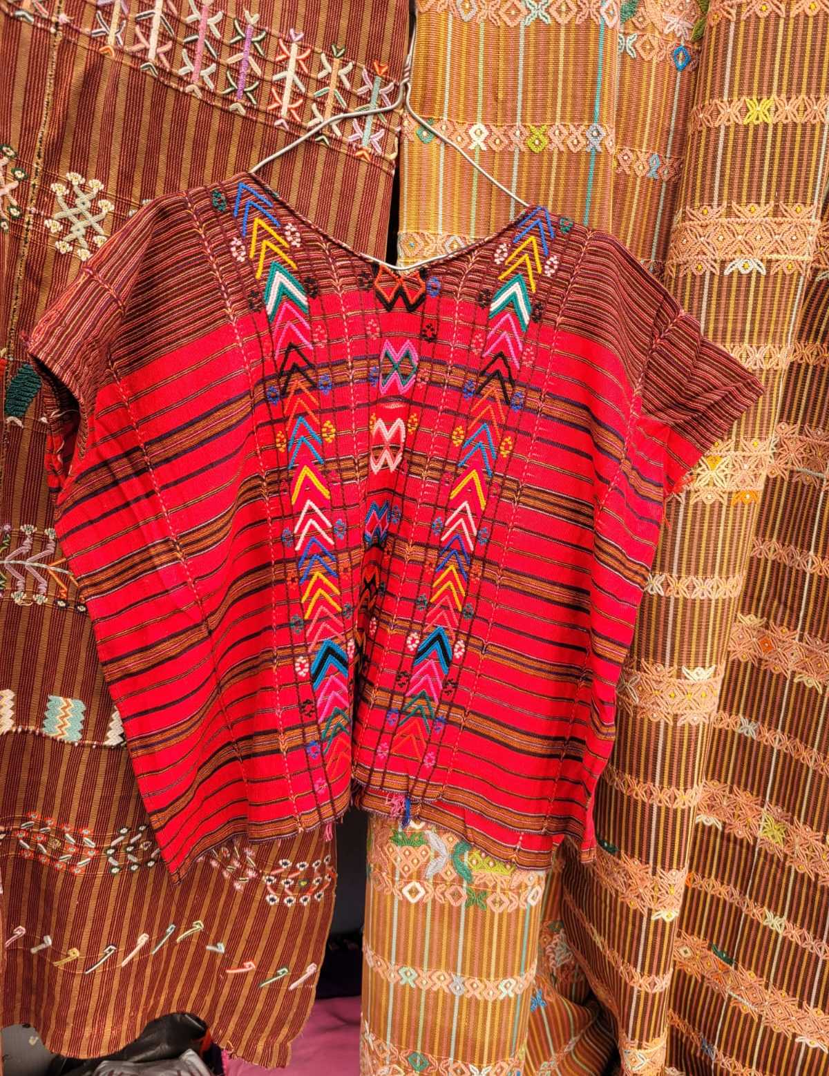 Red Colotenango huipil #2-71