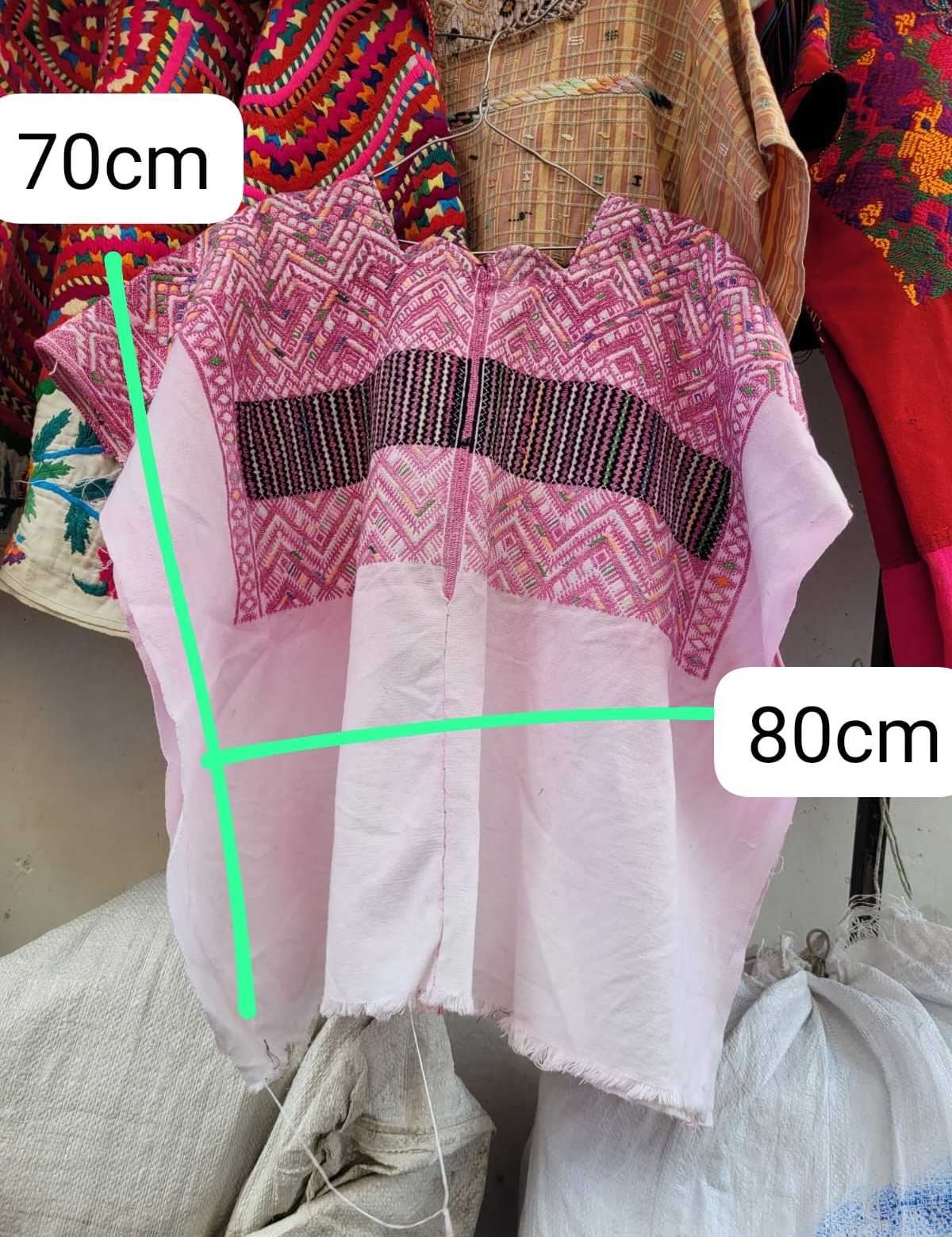 Berry and white Nahuala huipil #2-108