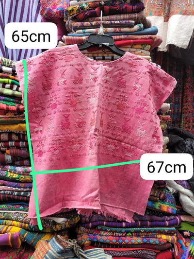 Pink San Lucas Toliman huipil for Margrit