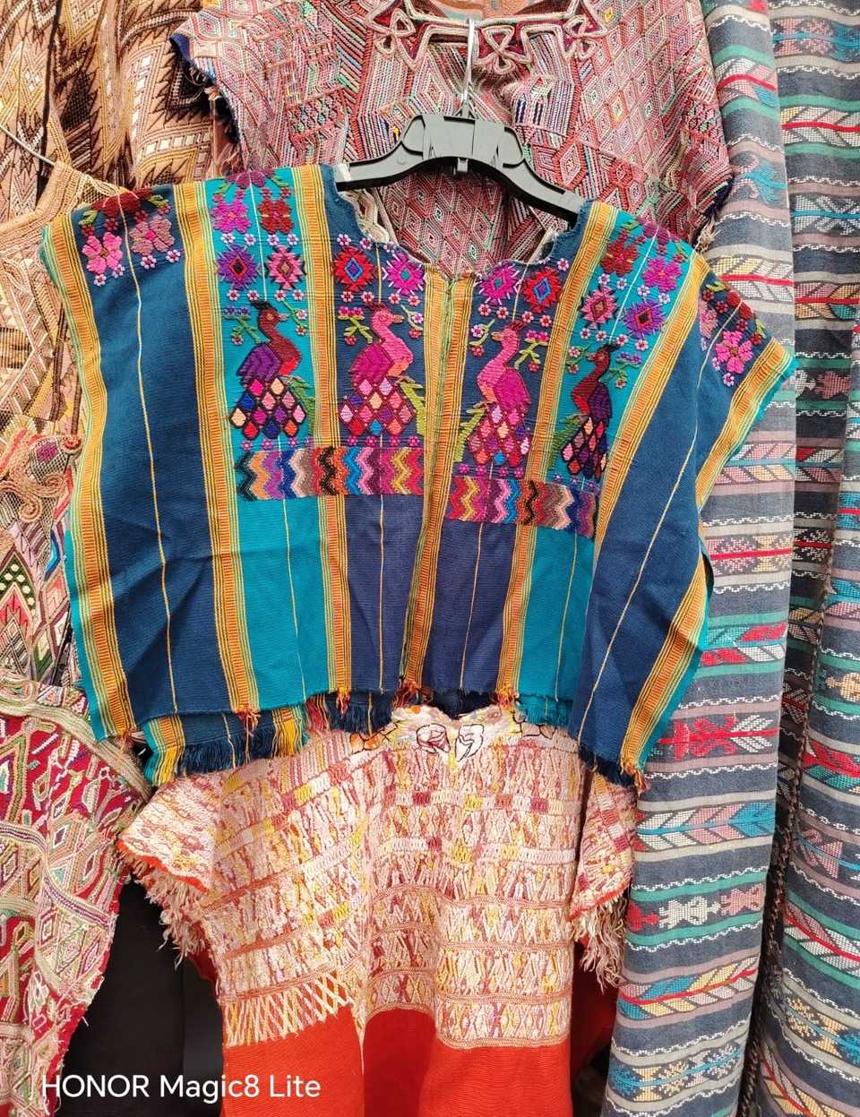 Blue and orange San Lucas Toliman huipil #4-312