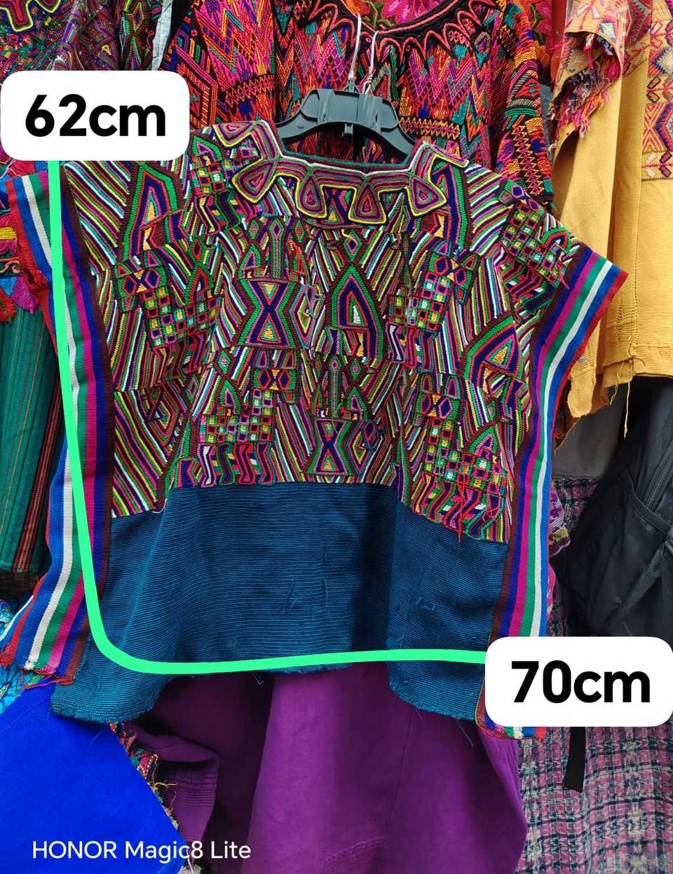 Brown green and blue Nebaj huipil #4-263