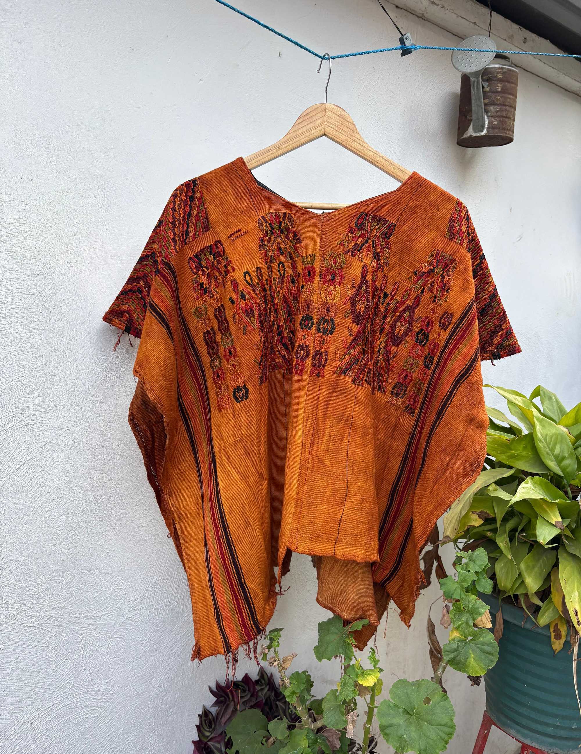 Burnt orange Chajul huipil #2-121