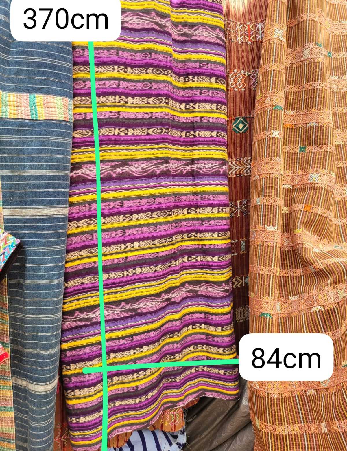 3 different berry coloured handwoven cortes #2-103