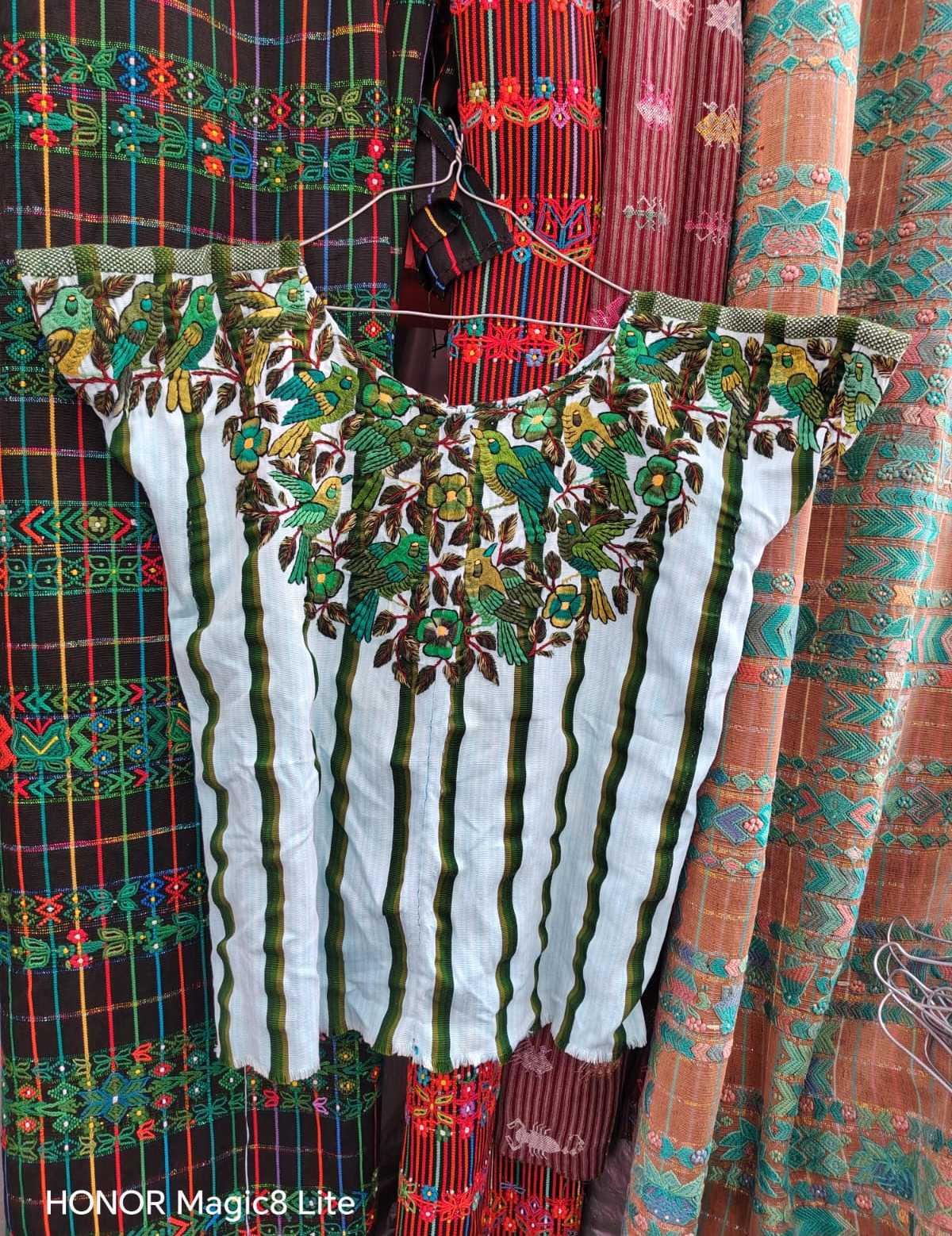 (Reserved for Anne) Green Santiago huipil #6-38
