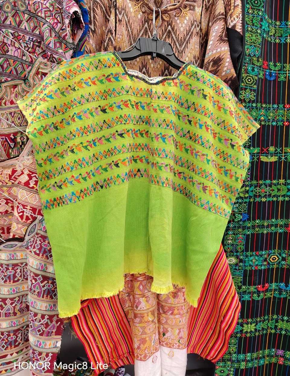 Lime green San Lucas huipil #5-278