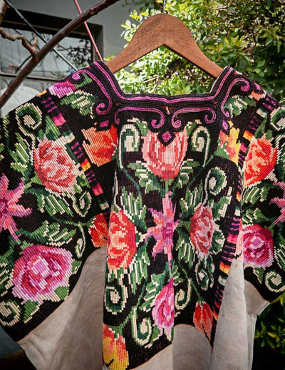 Floral Chichicastenango huipil #2-81