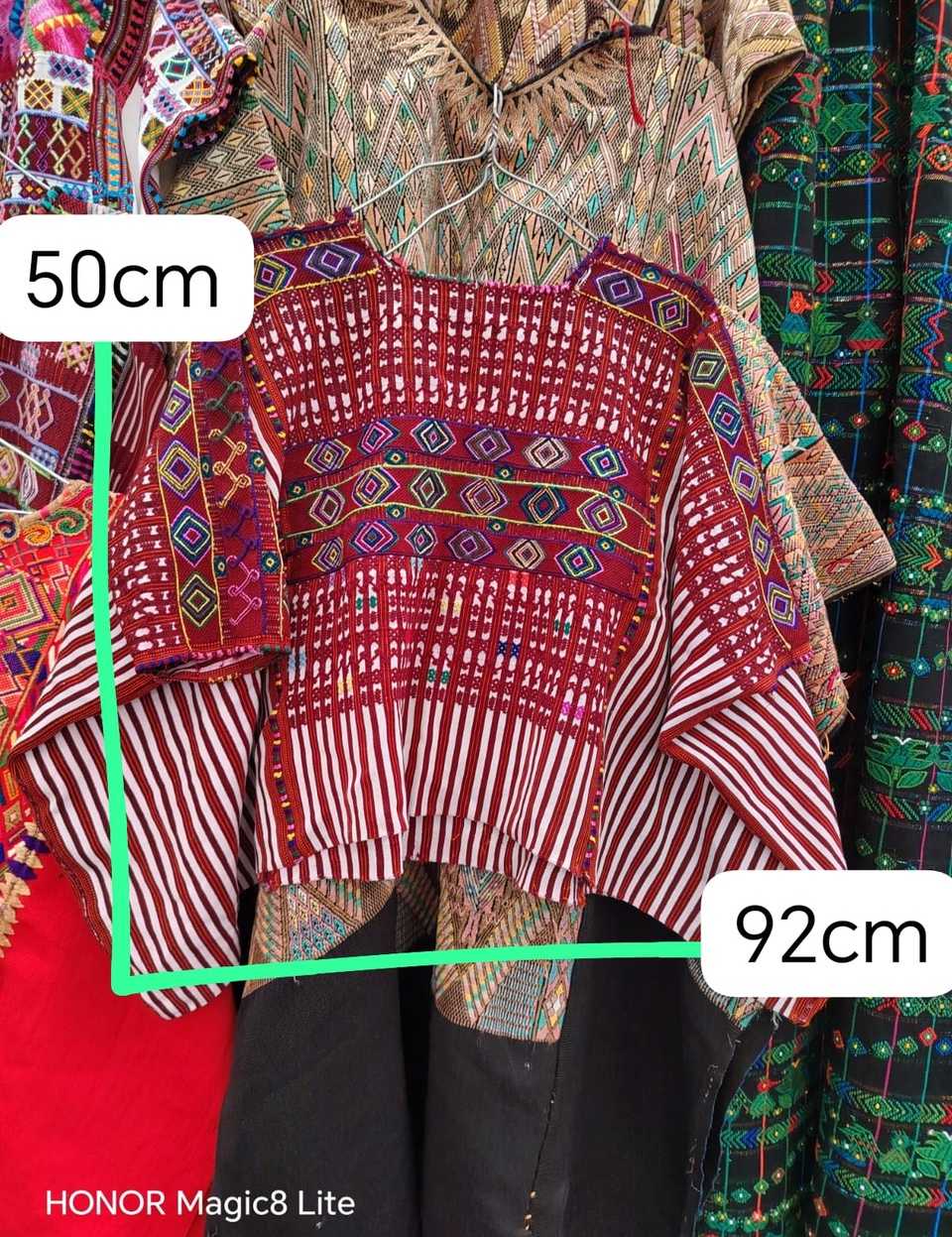 Traditional red Colotenango huipil #5-398