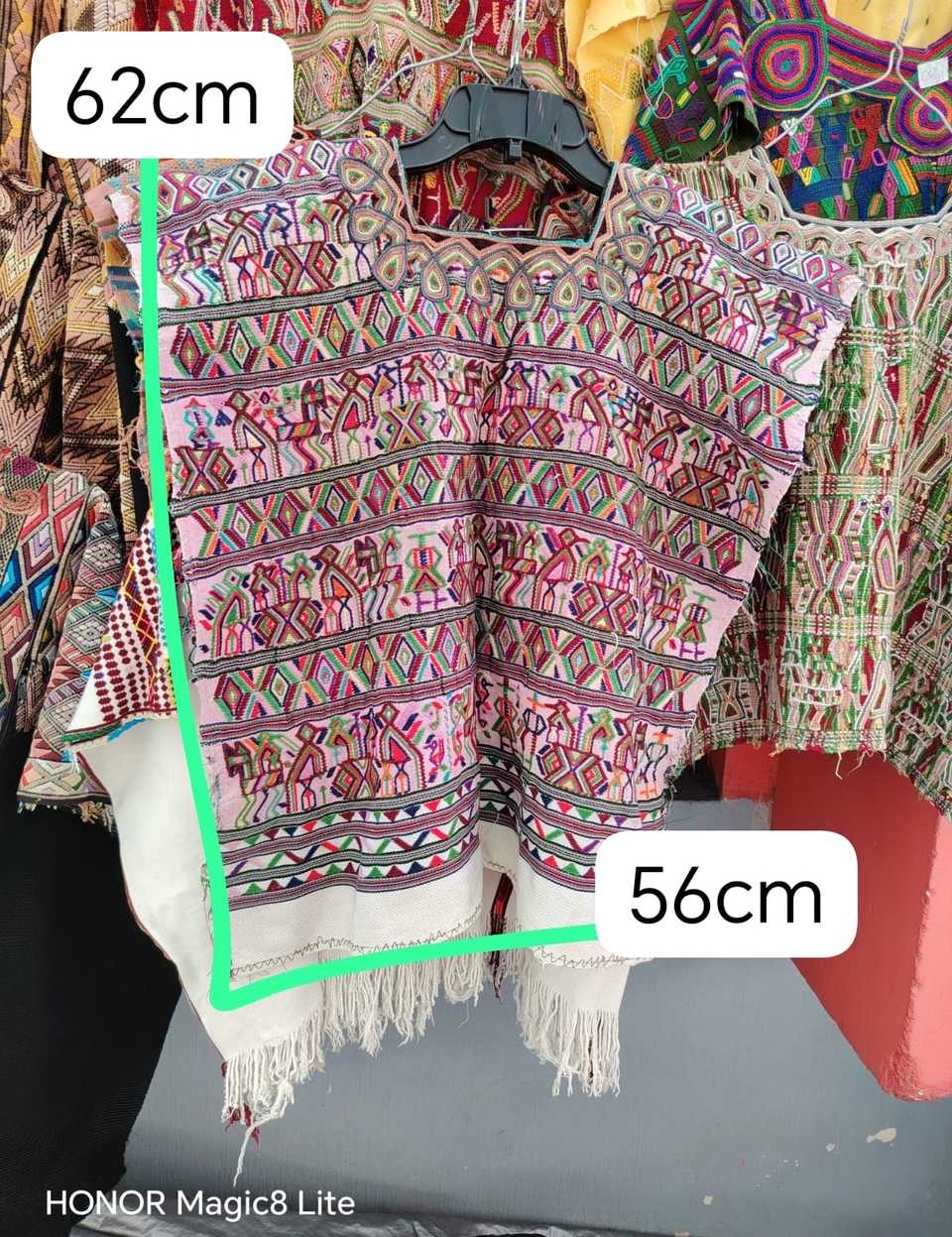 Colourful on pink Nebaj huipil #5-49
