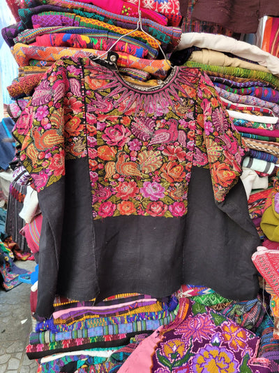 Floral bird Chichi huipil for Anne