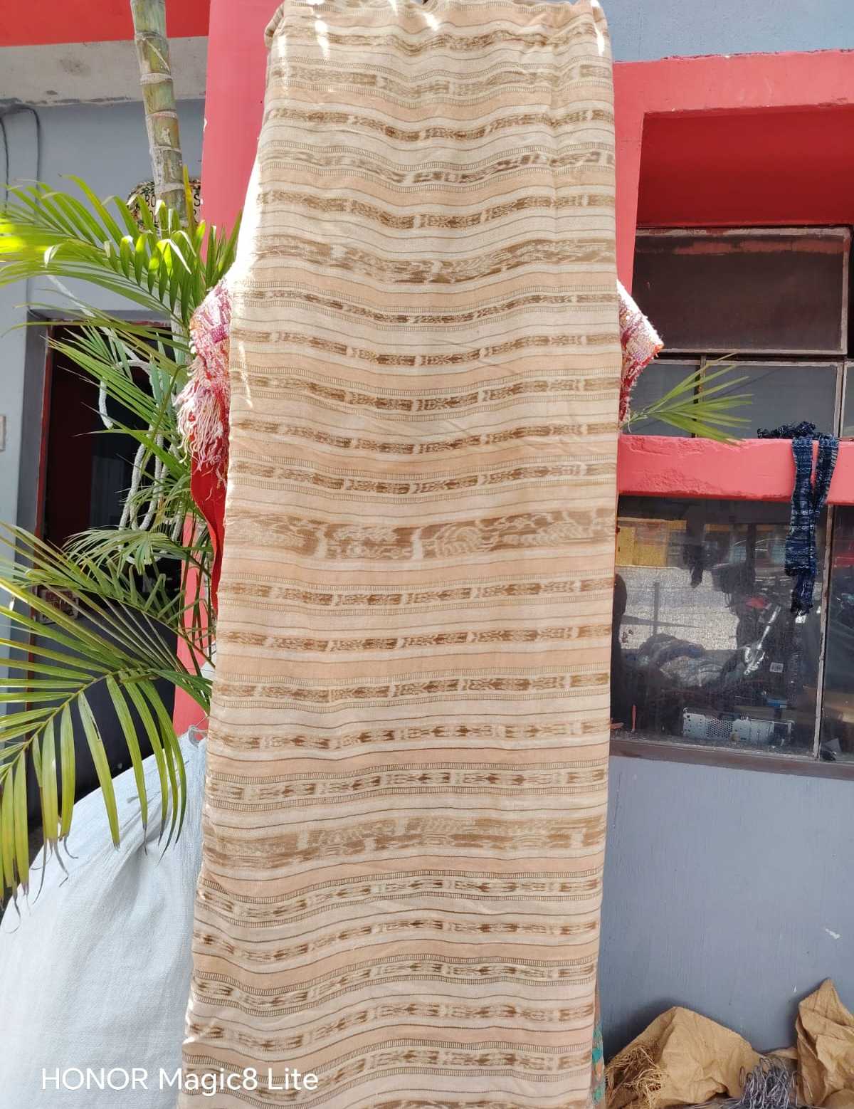 Pale coral and beige Totonicapan corte #5-234