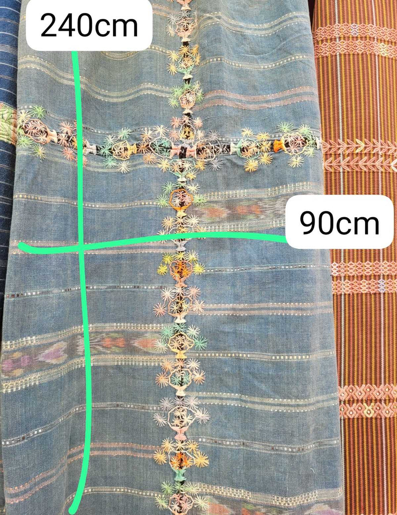Faded indigo Chichi corte #2-34