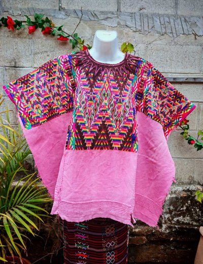 Berry geometric Chichicastenango huipil #4-283