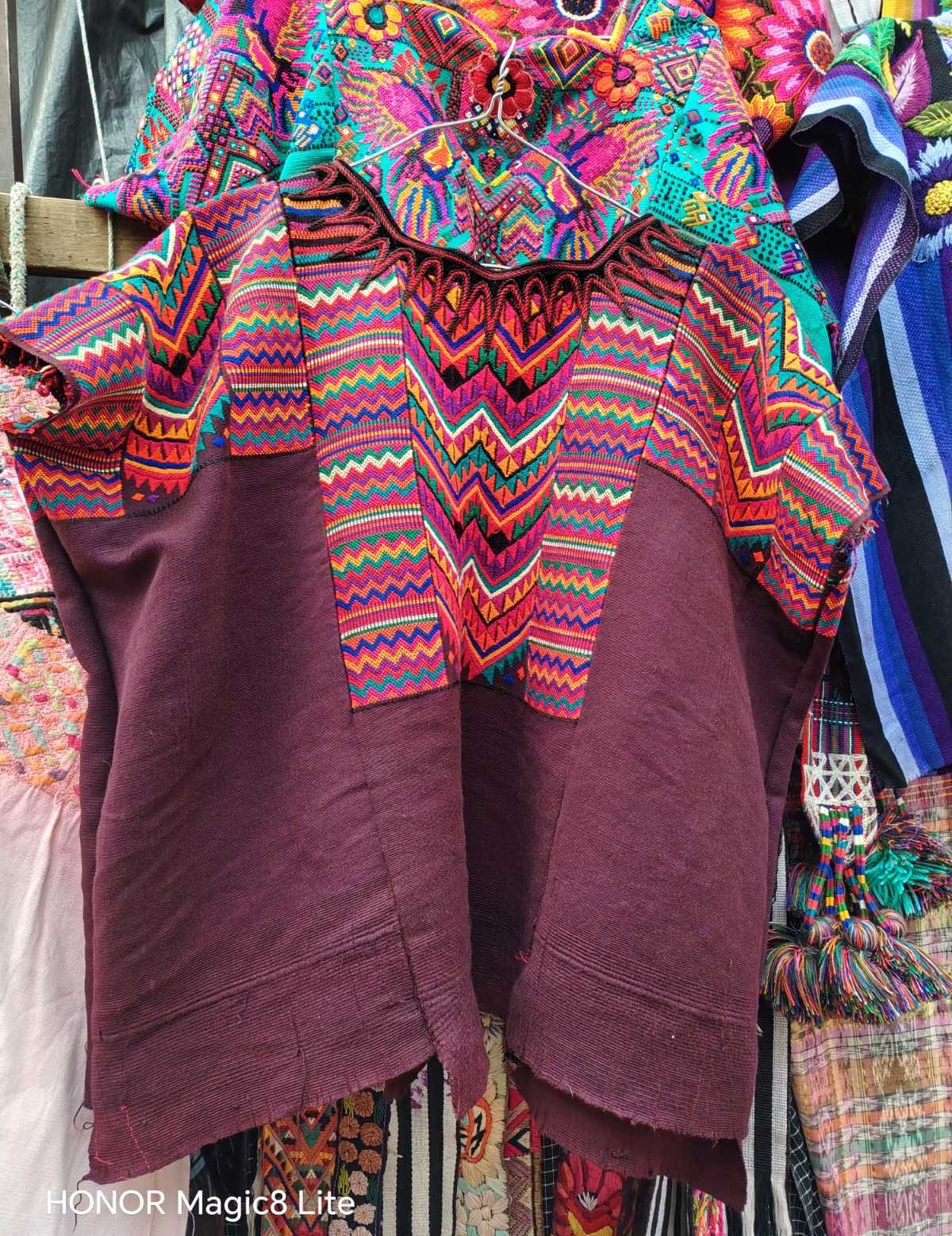 Plum zigzag Chichicastenango huipil #4-62
