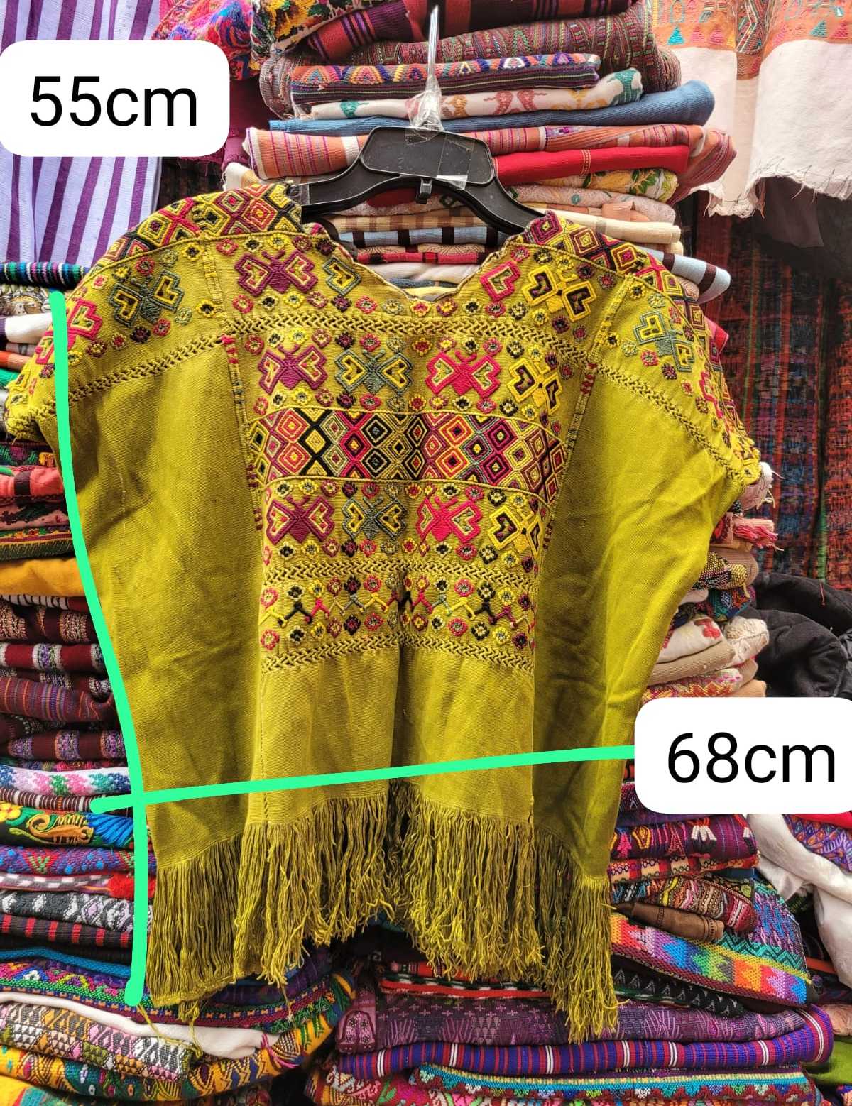 Chartreuse Colotenango huipil #3-32