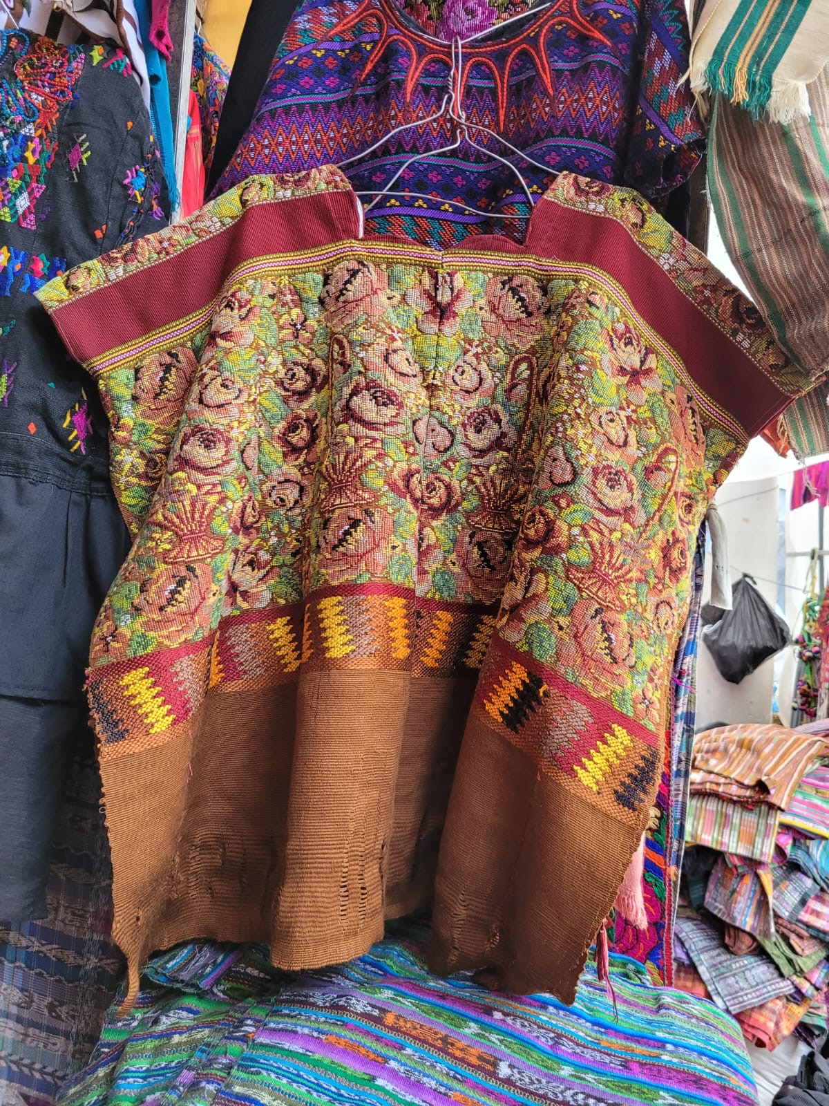 Floral Comalapa huipil for April