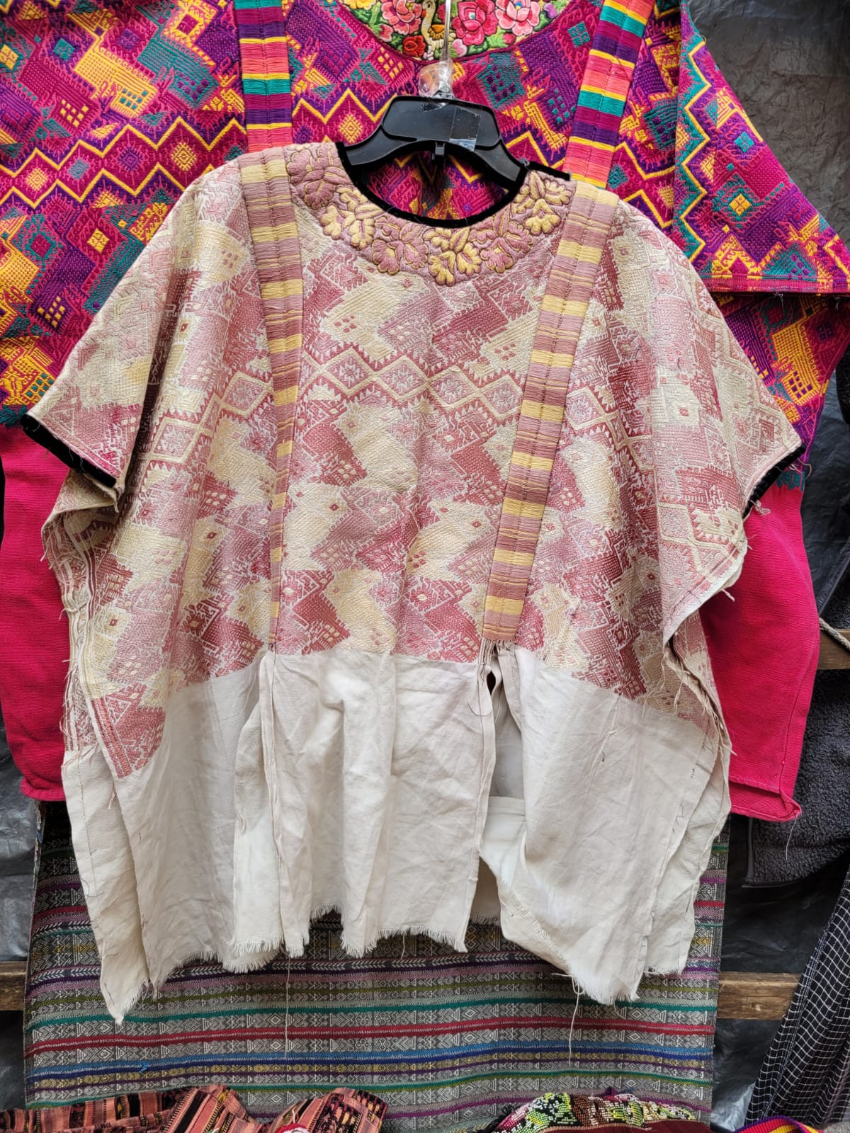 Pink Xela huipil for April