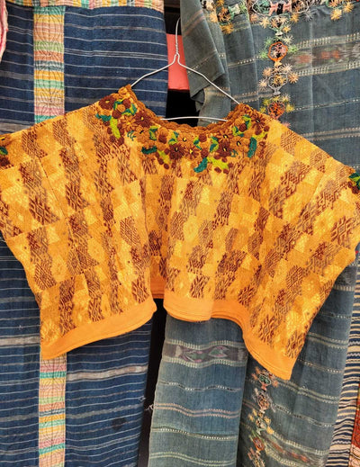 Gold Coban huipil #2-31