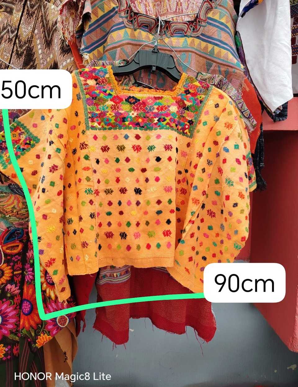Orange Coban huipil #5-164