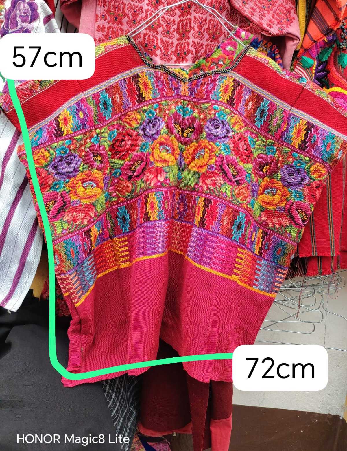 Red Floral Comalapa Huipil #6-344