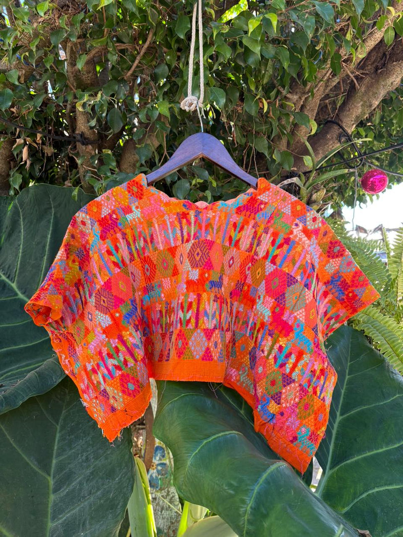 Orange huipil for Tina