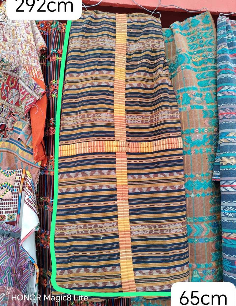 (Reserved for April) Blue and orange Chichicastenango corte #5-103