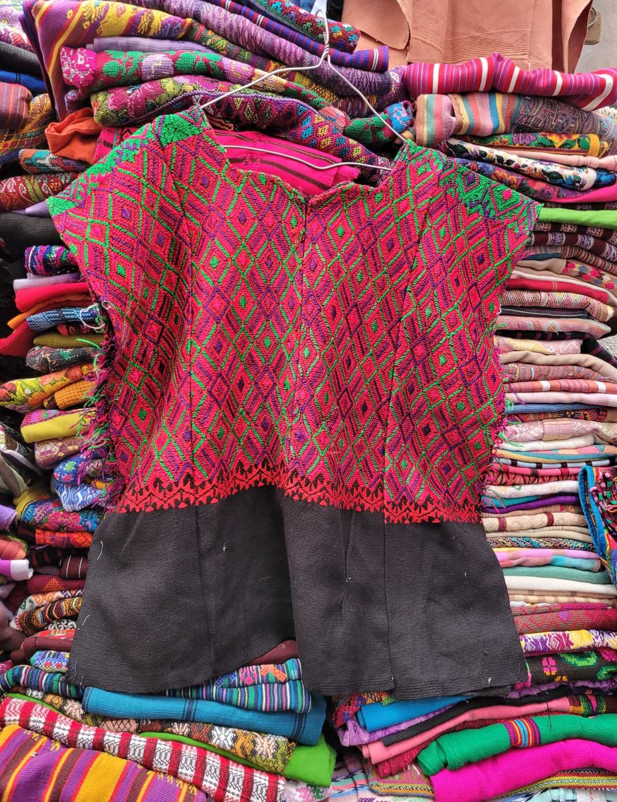 Pinkish red Santa Maria de Jesus huipil #3-29