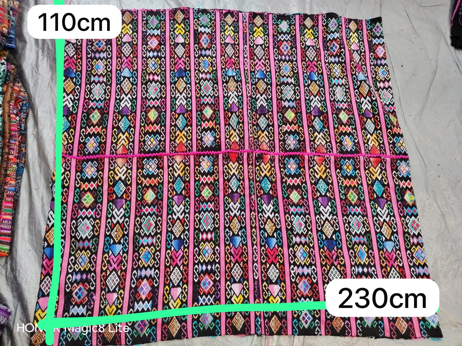 Pink striped Zunil corte #5-223