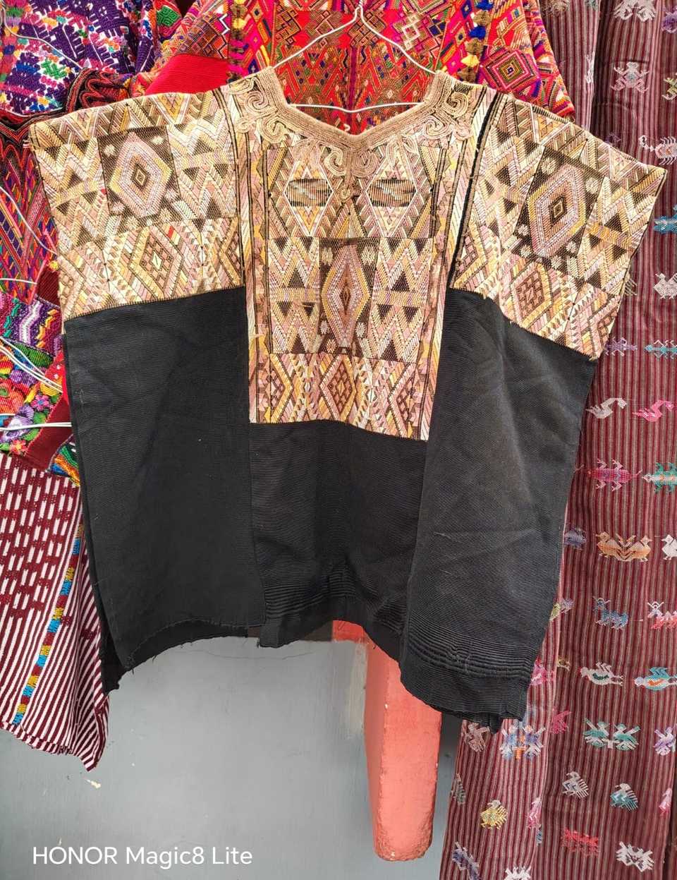 (Reserved for Yesenia) Brown and gold Chichicastenango huipil #6-17