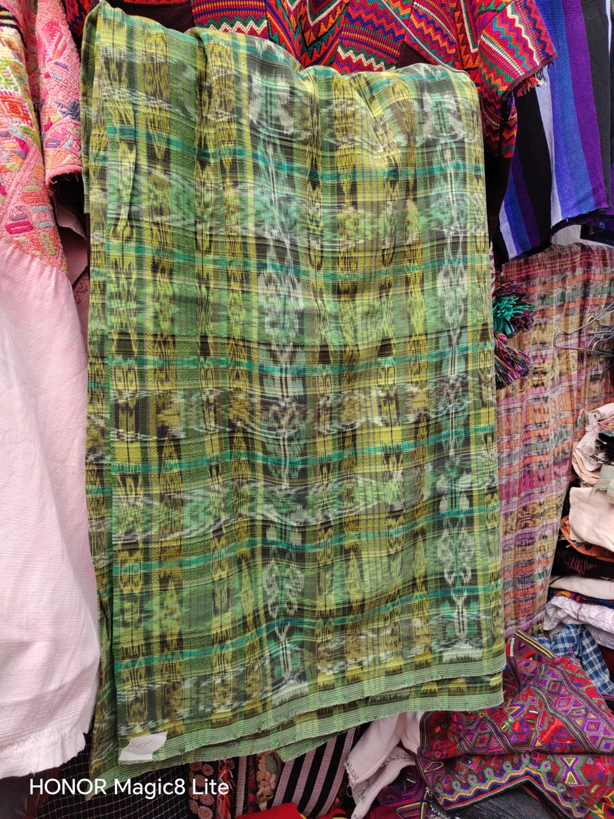 Warm green ikat corte (Reserved for April)