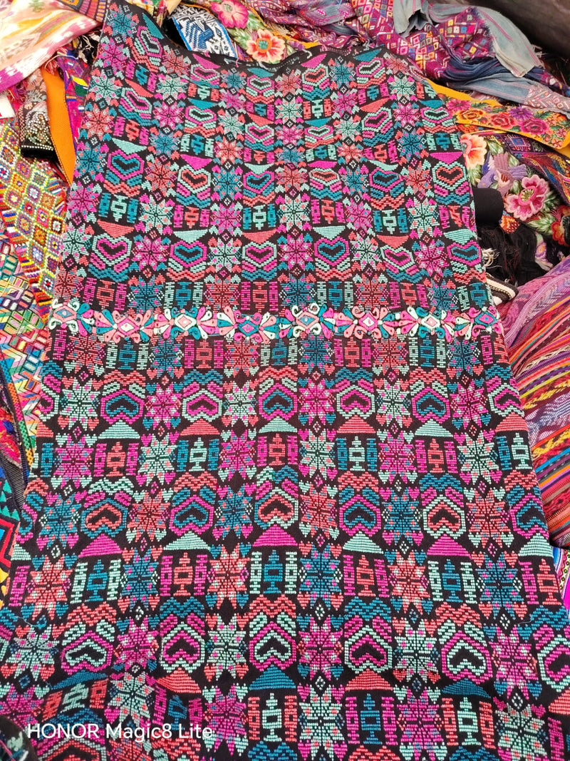 Pink and blue Zunil corte (Reserved for Sarah)