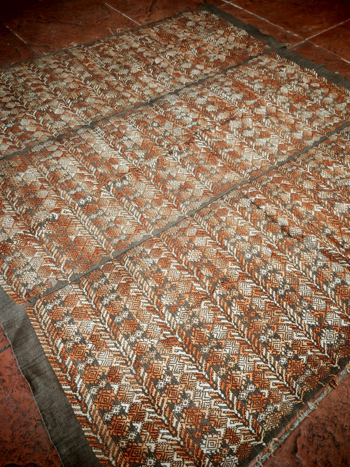 Brown embroidered tablecloth (Reserved for Sarah)