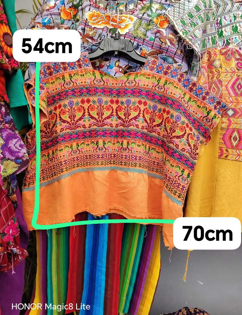 Orange Comalapa huipil #4-40
