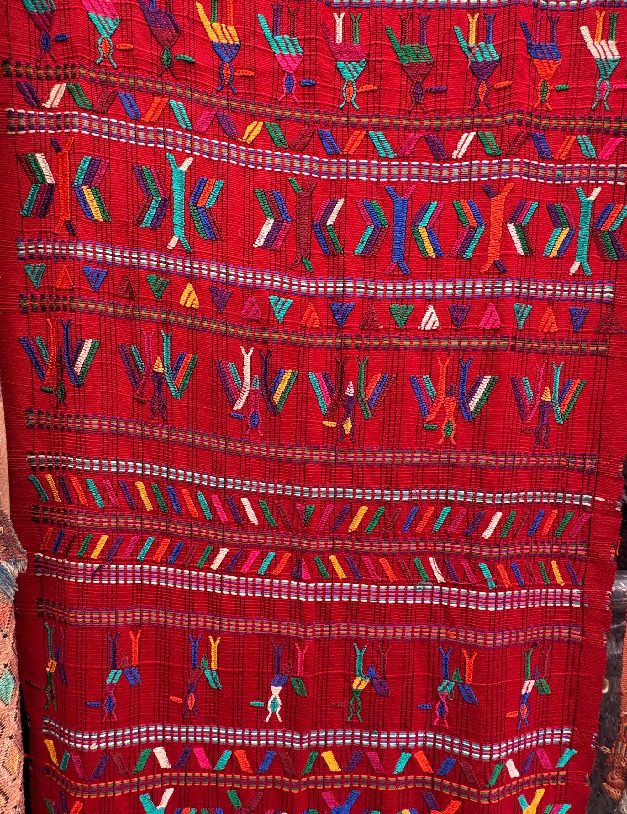 Red Nebaj tzute #4-46
