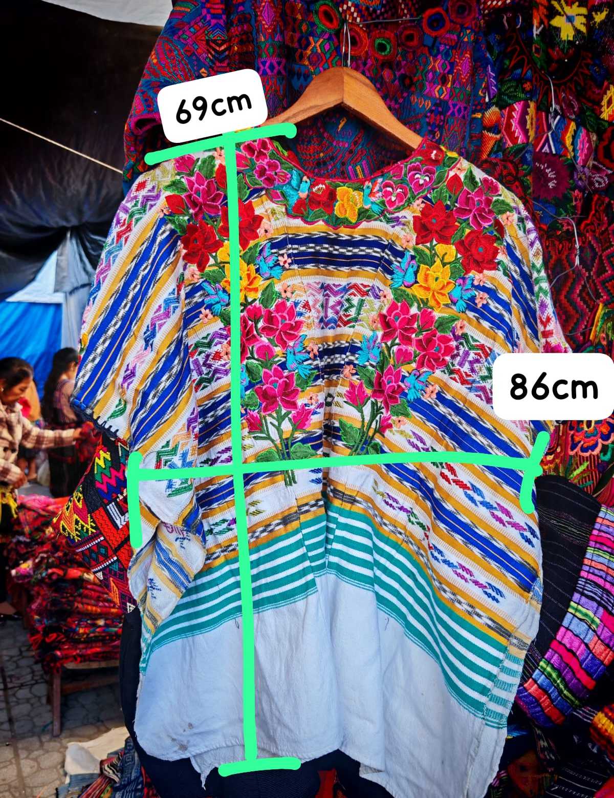 Colourful Xela huipil #1-62