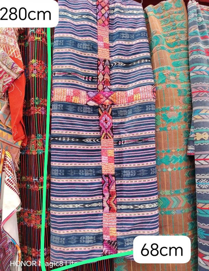 (Reserved for Andrea) Blue and pink Chichicastenango corte #5-104