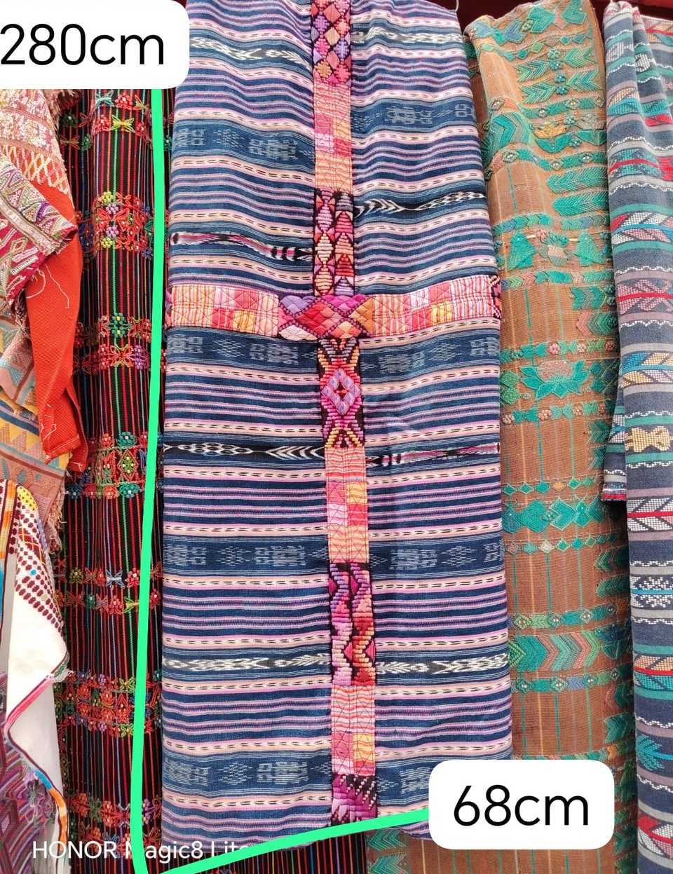 (Reserved for Andrea) Blue and pink Chichicastenango corte #5-104