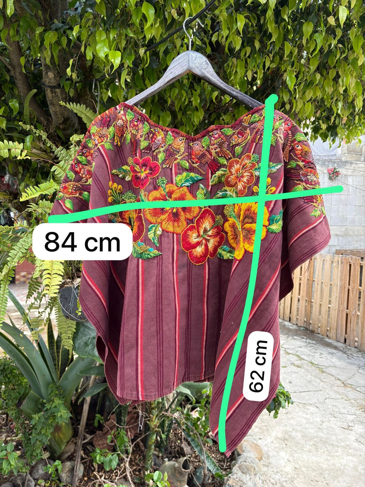 Brown floral huipil (Reserved for Andrea)