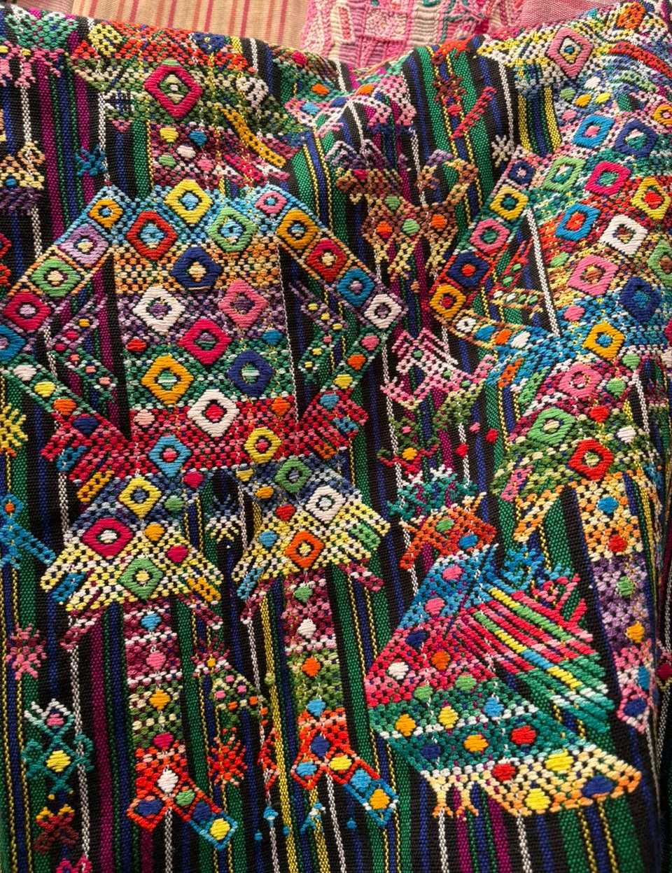 Green striped Nahuala huipil #2-94