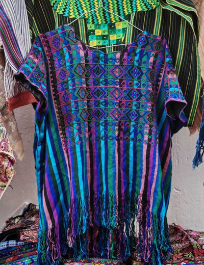 Blue and purple Colotenango huipil #2-6 (reserved for Linda)