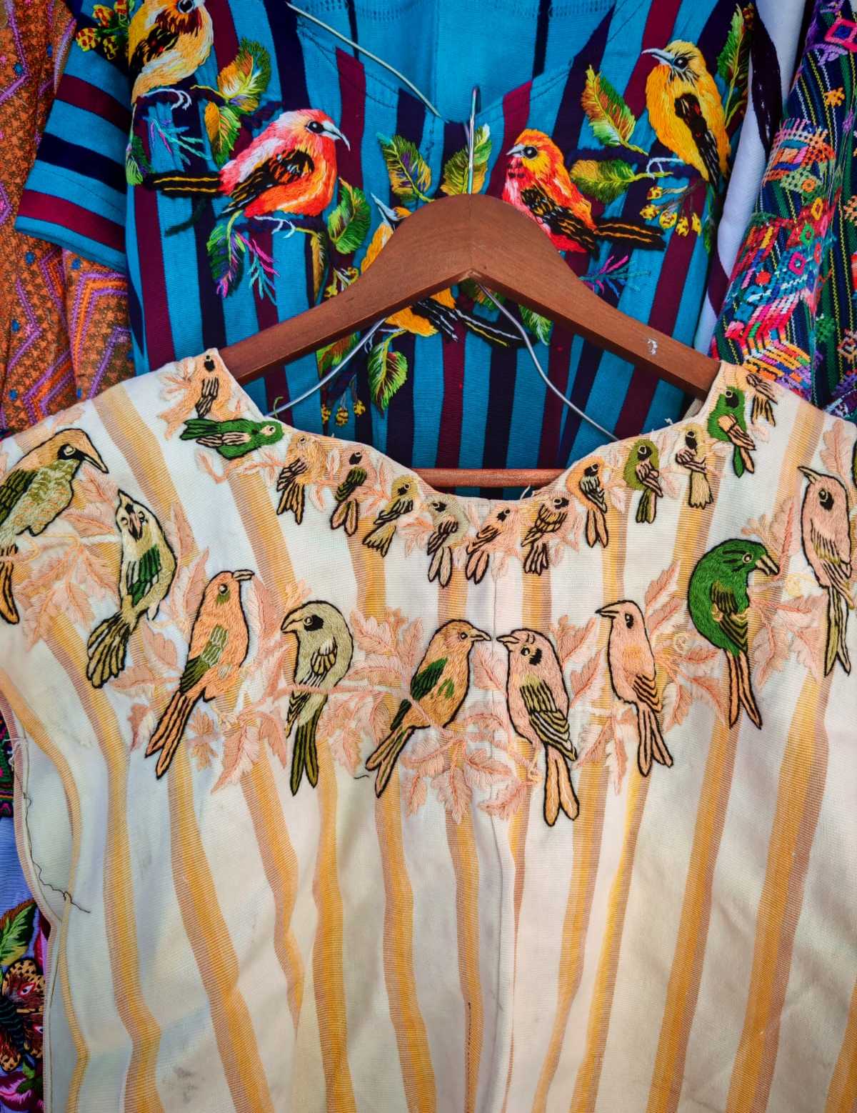 Santiago huipil and Nebaj huipil (reserved for Ofelia)