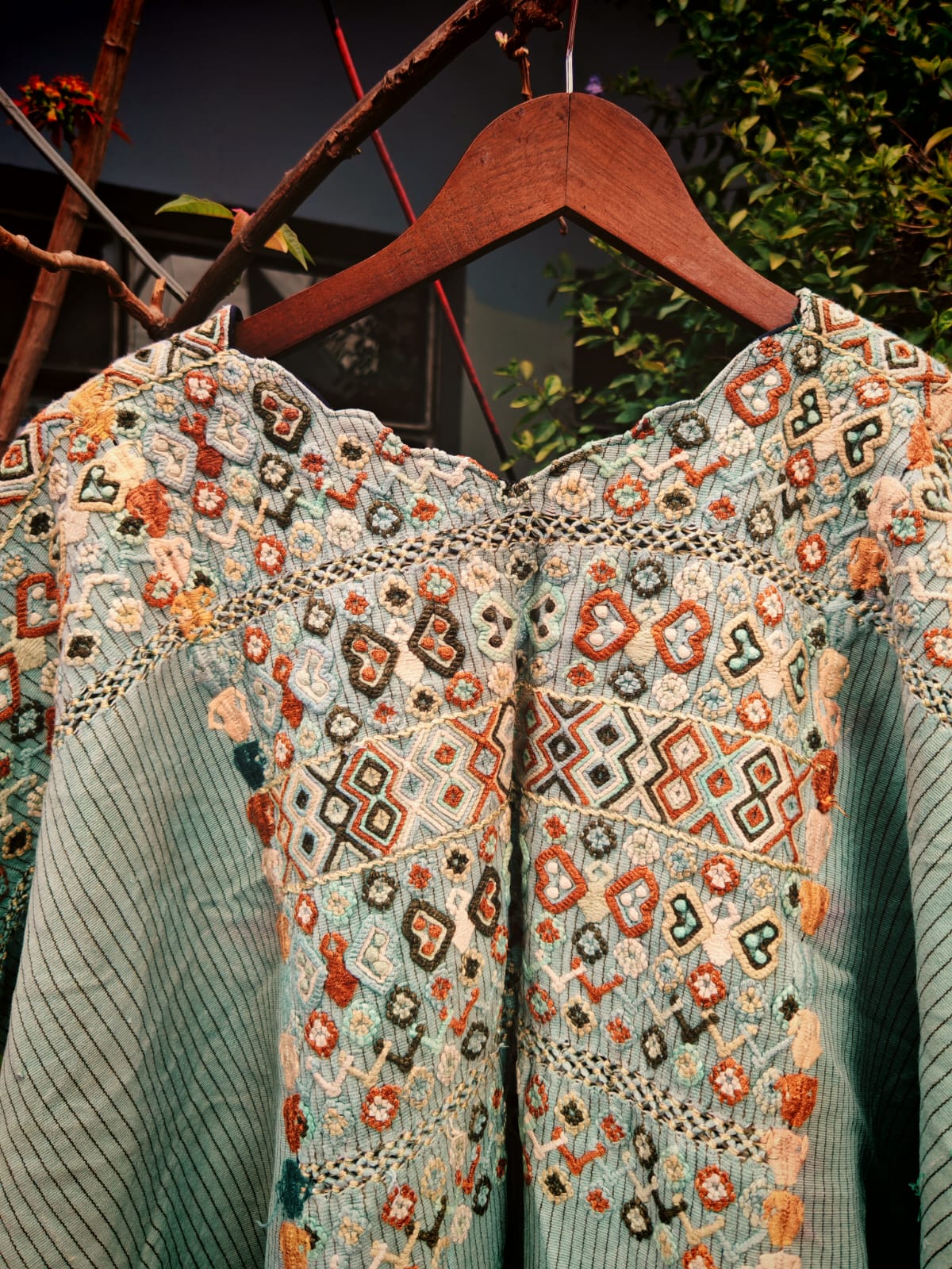 Pale blue Colotenango huipil (Reserved for Sarah)