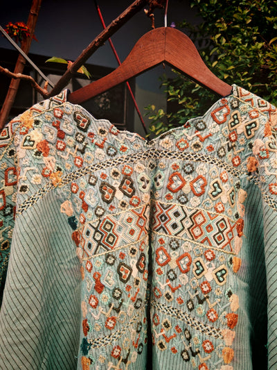 Pale blue Colotenango huipil (Reserved for Sarah)