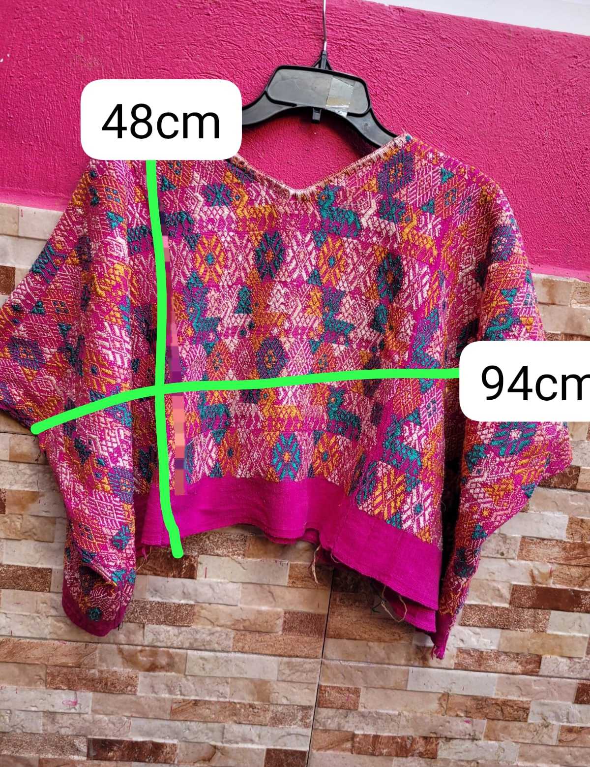 (Reservado para Jamie) Huipil Coban Rosa #1-47