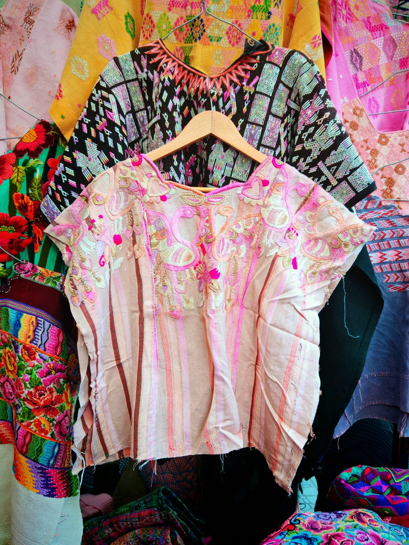 Pink Chichi huipil (Reserved for Myriam)