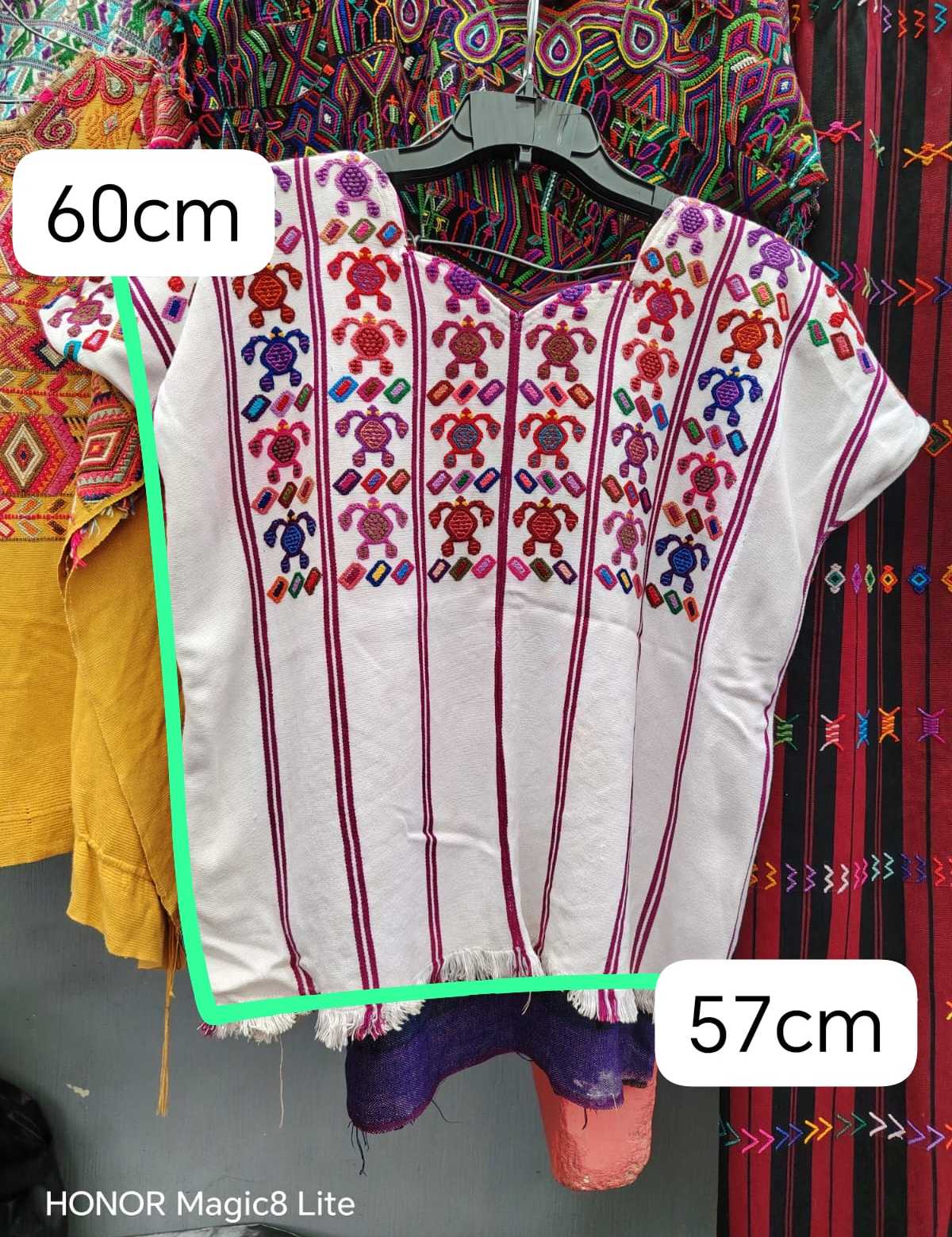 Colourful turtles San Lucas Toliman huipil #4-229