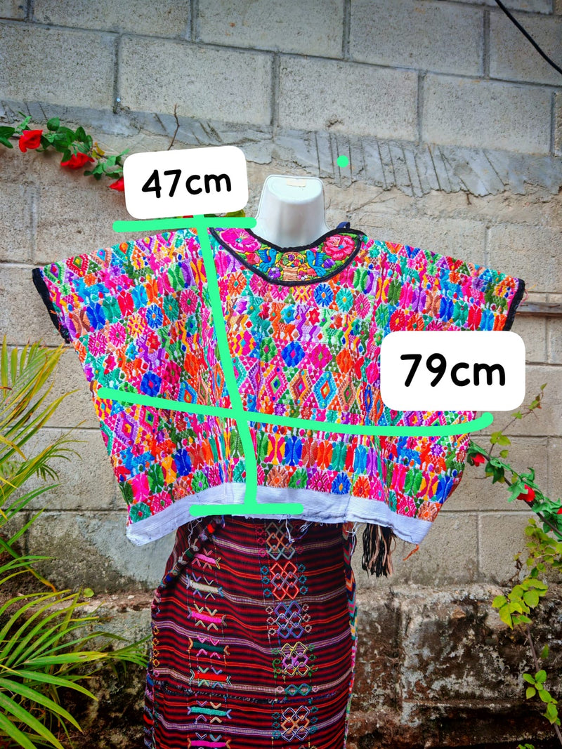 Colorful Coban huipil (reserved for Sarah)