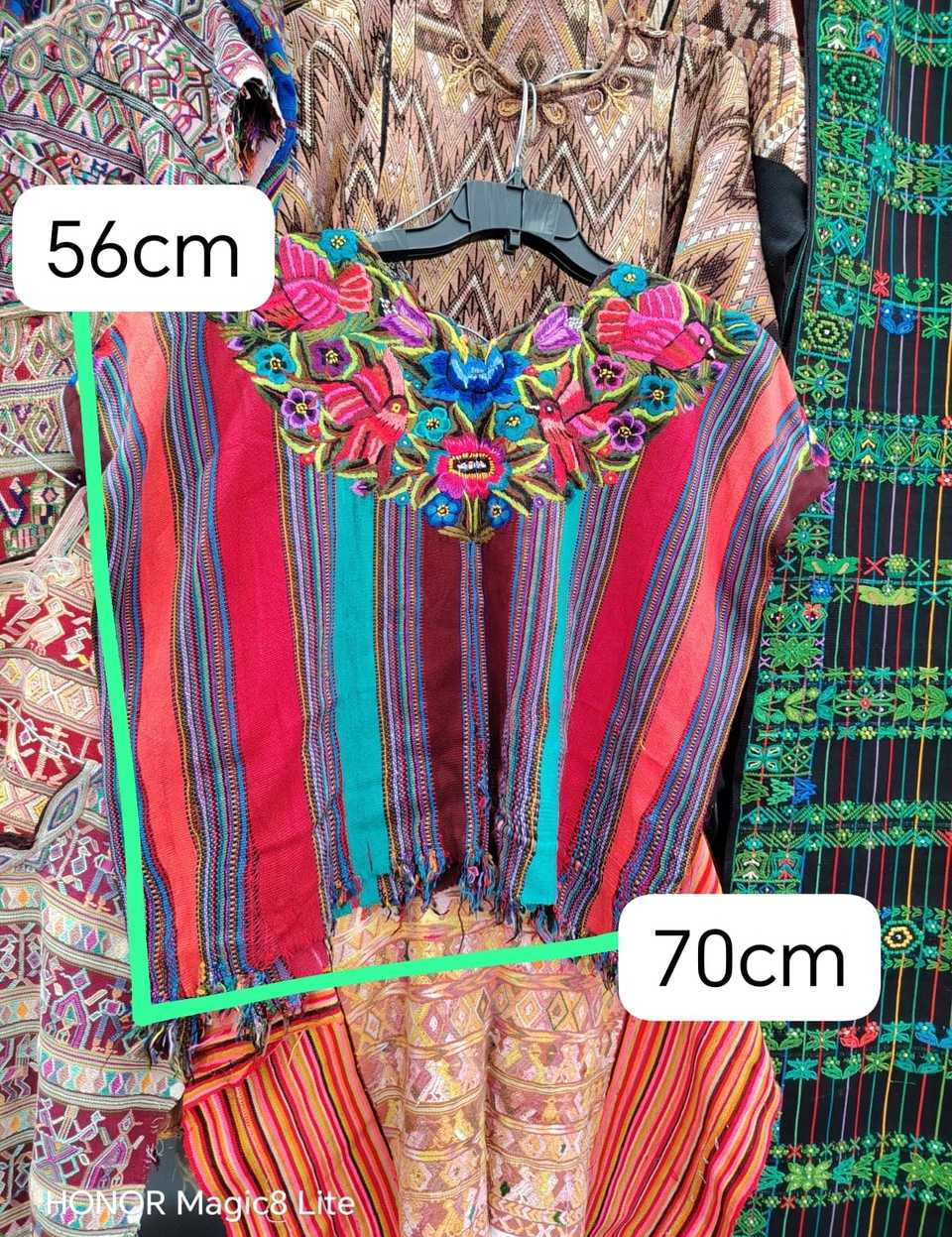 Blue and red striped Patzun huipil #5-276