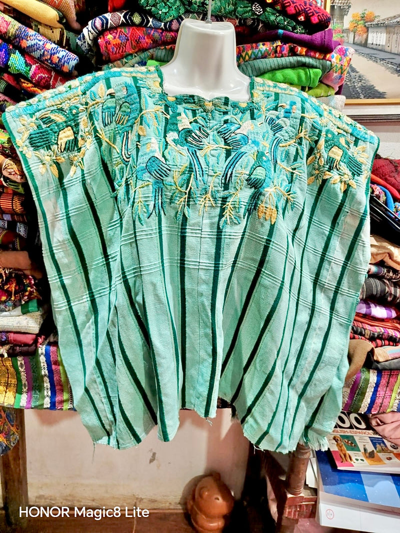 Mint Green Santiago Huipil #6-363