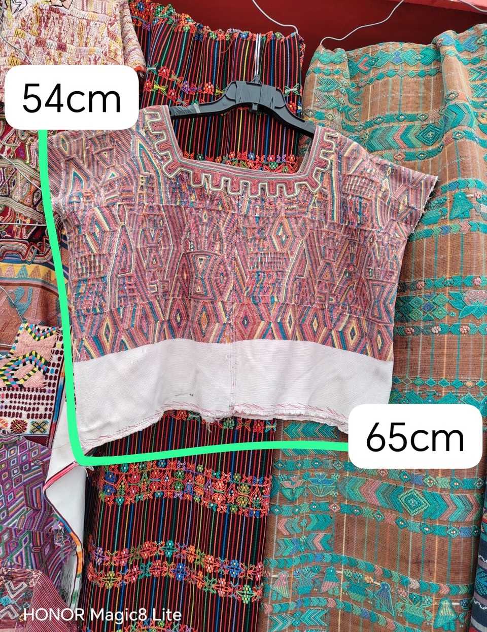 Pink and white Nebaj huipil #5-125