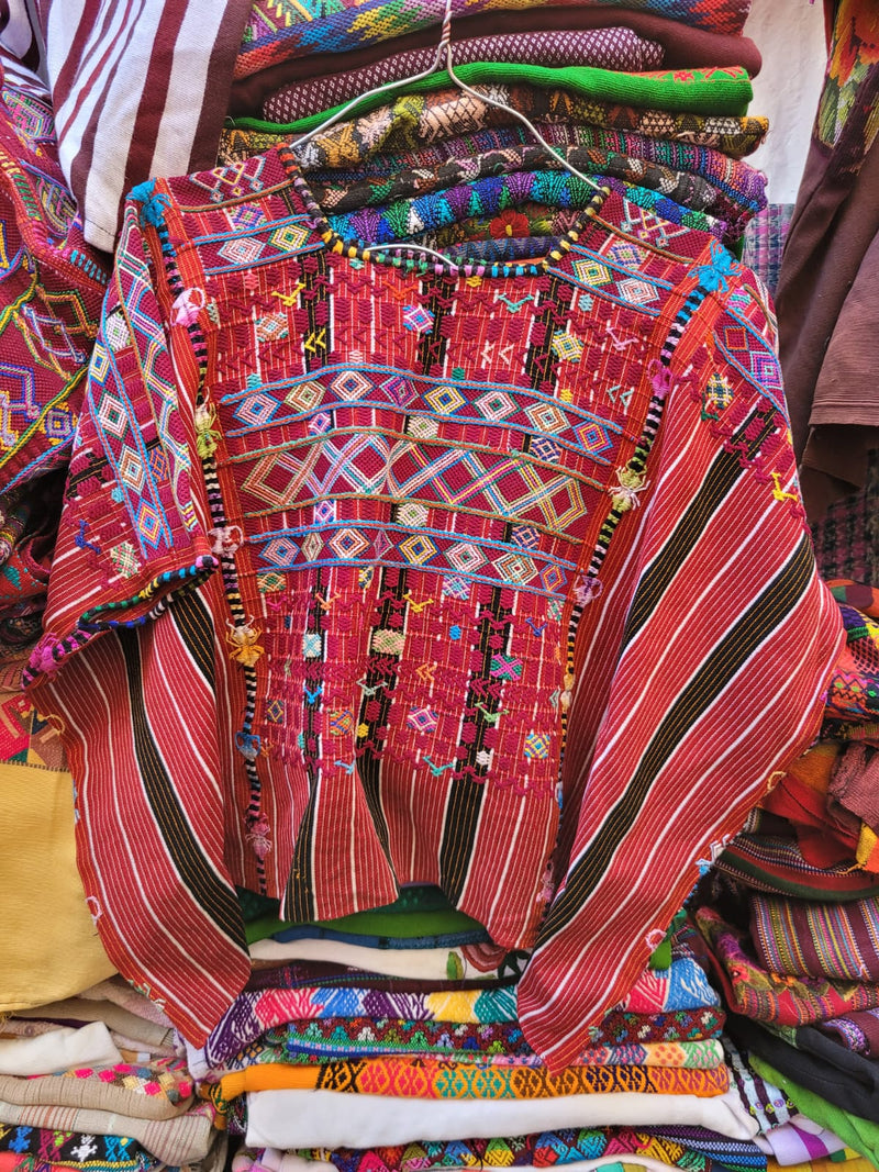 Colotenango huipil with racing stripes (reserved for Andrea)